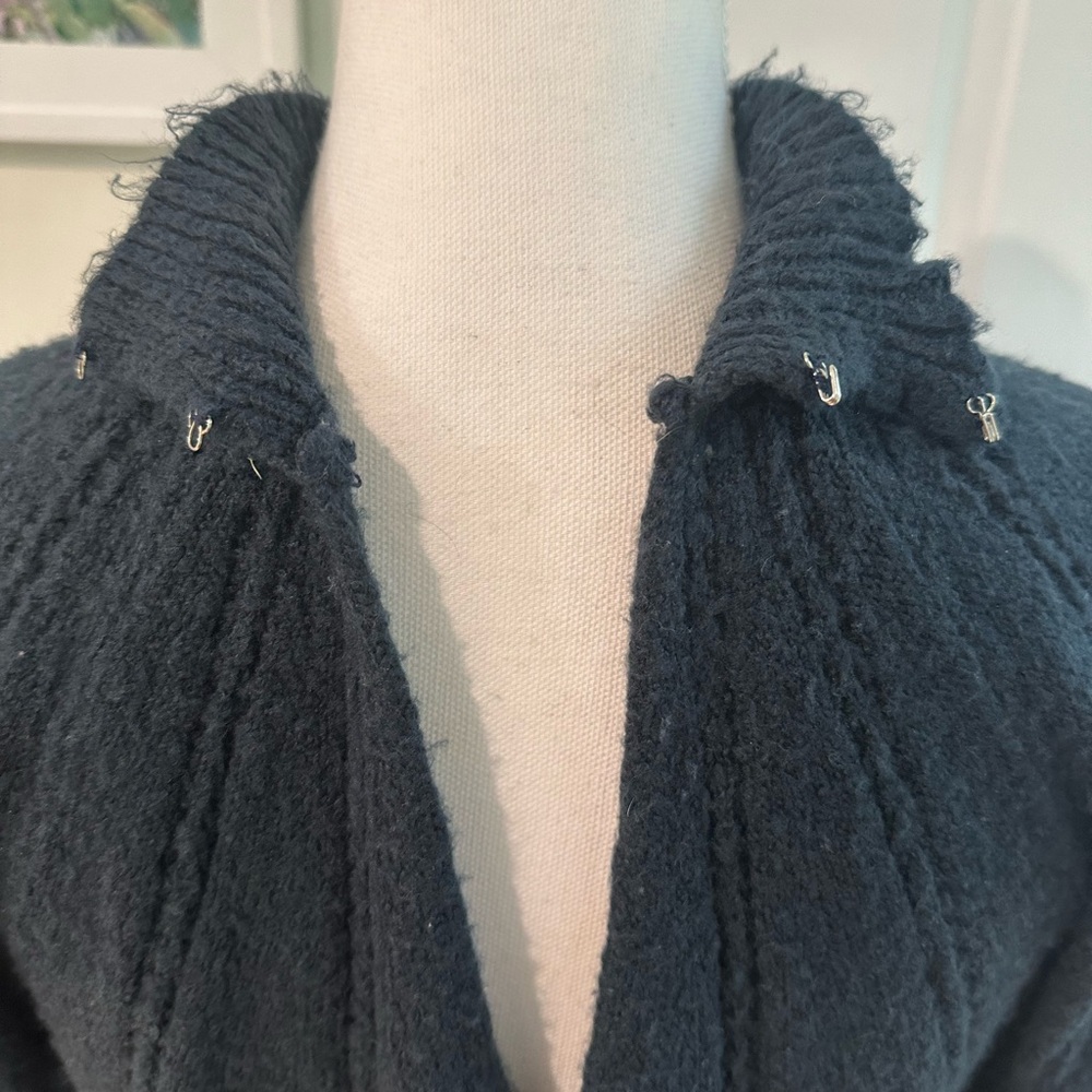 Bb Dakota Navy Turtleneck Sweater With Open Back … - image 3